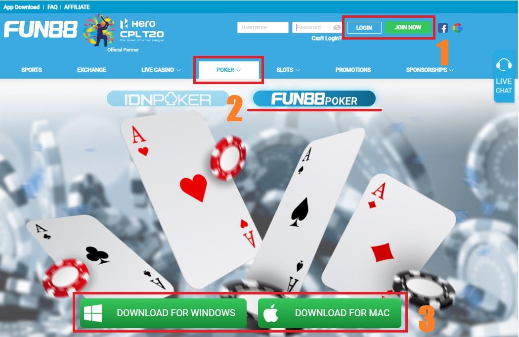 Hướng Dẫn Chơi Poker Online Trên Fun88