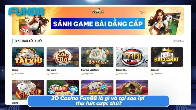 Giao diện bàn cược mô phỏng đồ họa ba chiều chân thực sắc nét.