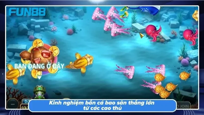 Các tay súng áp dụng chiến thuật bắn cá thông minh để thu về xu vàng.