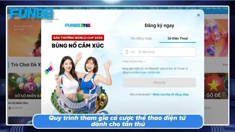 Các bước đăng ký tài khoản thành viên nhanh chóng nhất.