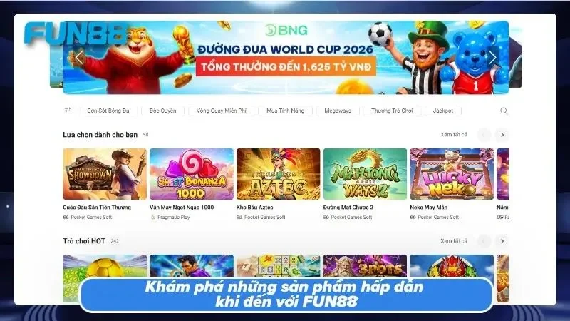 Đa dạng loại hình giải trí khi tham gia nhà cái
